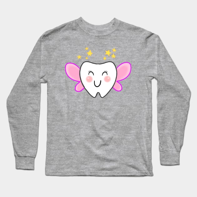 TOOTH FAIRY Long Sleeve T-Shirt by Sketchy